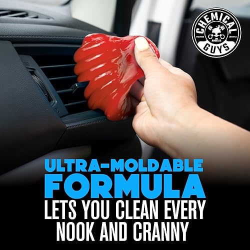 Miniatura 5 de Chemical Guys Sticky Icky - Gel de limpieza para automóvil, manzana verde y aroma de fresa dulce, kit de detalles, limpiador de grietas de polvo de