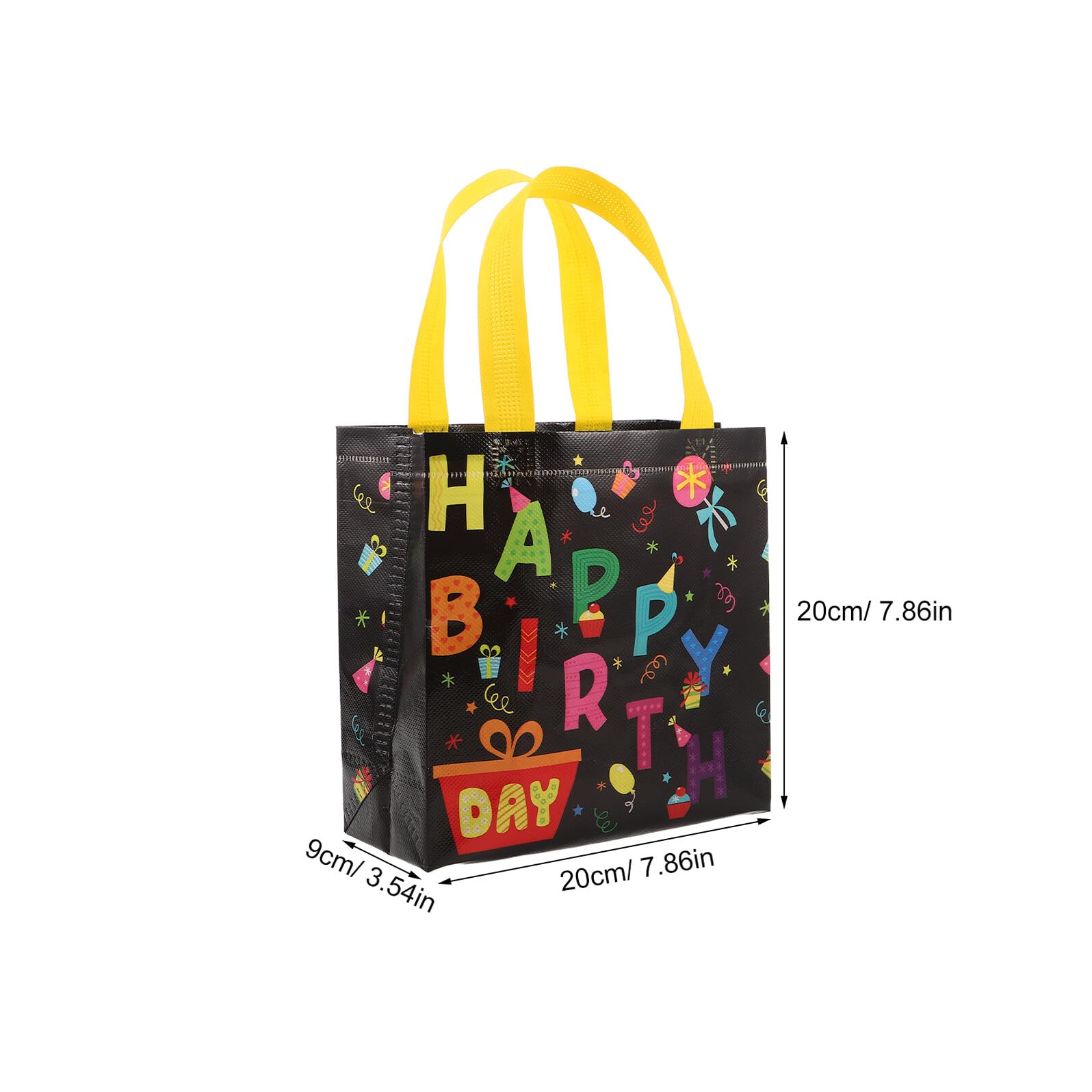 PACKOVE Bolsas de Obsequio para Fiesta de Cumpleaños con Asas, 30 Unidades, Bolsas No Tejidas Reutilizables de 32 X 19 X 8 Cm, Ideales para Dulces y Regalos en Fiestas Infantiles