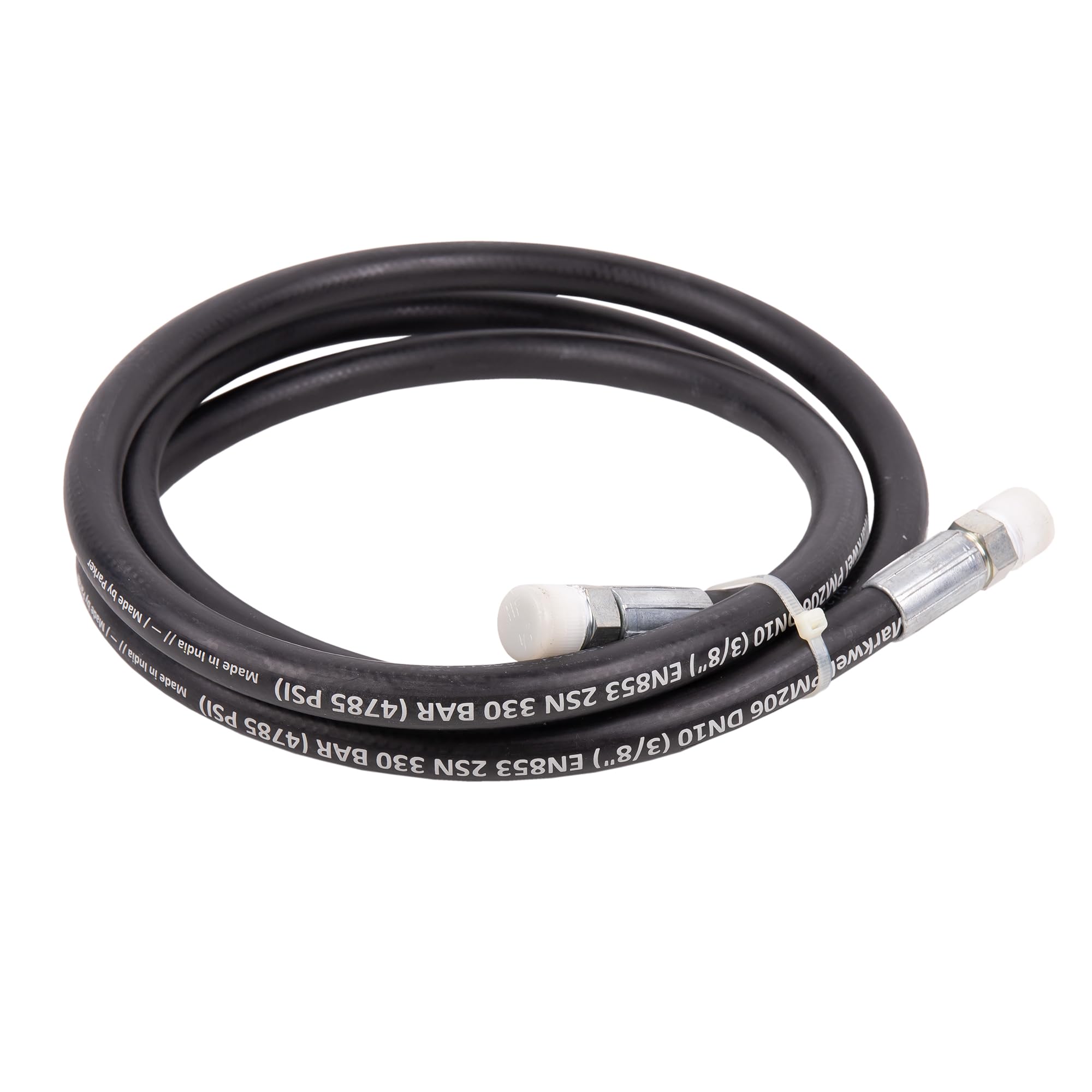 Cofan Manguera hidráulica | Presión: 2200 PSI | 1/2" BSP | Longitud: 2,5 m | Adecuado para bombas neumáticas lubricantes
