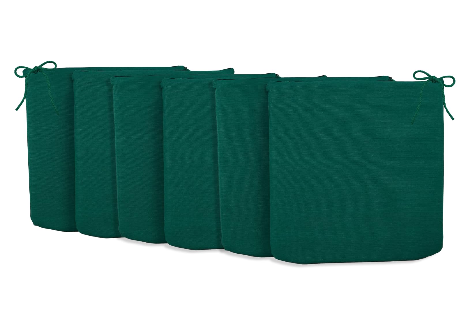 CHELY INTERMARKET Cojines de sillas 40x40x3cm Verde Set de 6 unds para Cocina, Salon y terraza