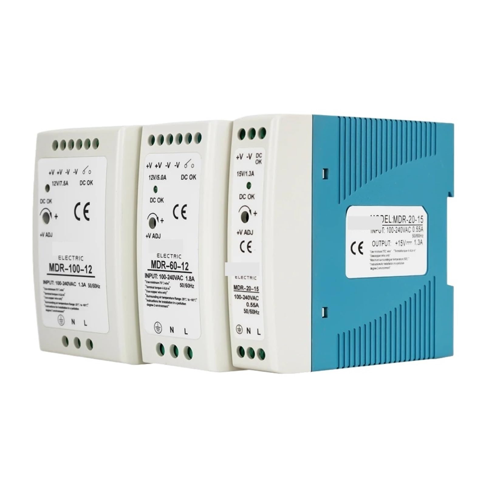 Fuente de alimentación conmutada mdr-40w de 12v con entrada amplia ca 6