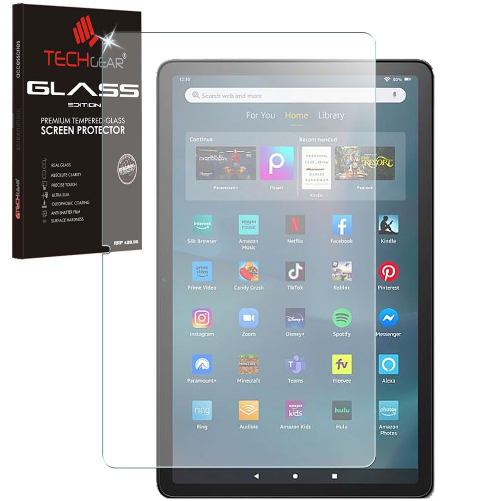TECHGEAR Anti-Glare Screen Protector for All New Amazon Fire Max 11" Tablets (2023 / 13th Generation) MATTE GLASS Edition Tempered Glass Screen Protector Cover [2.5D] [9H] [Anti-Scratch]