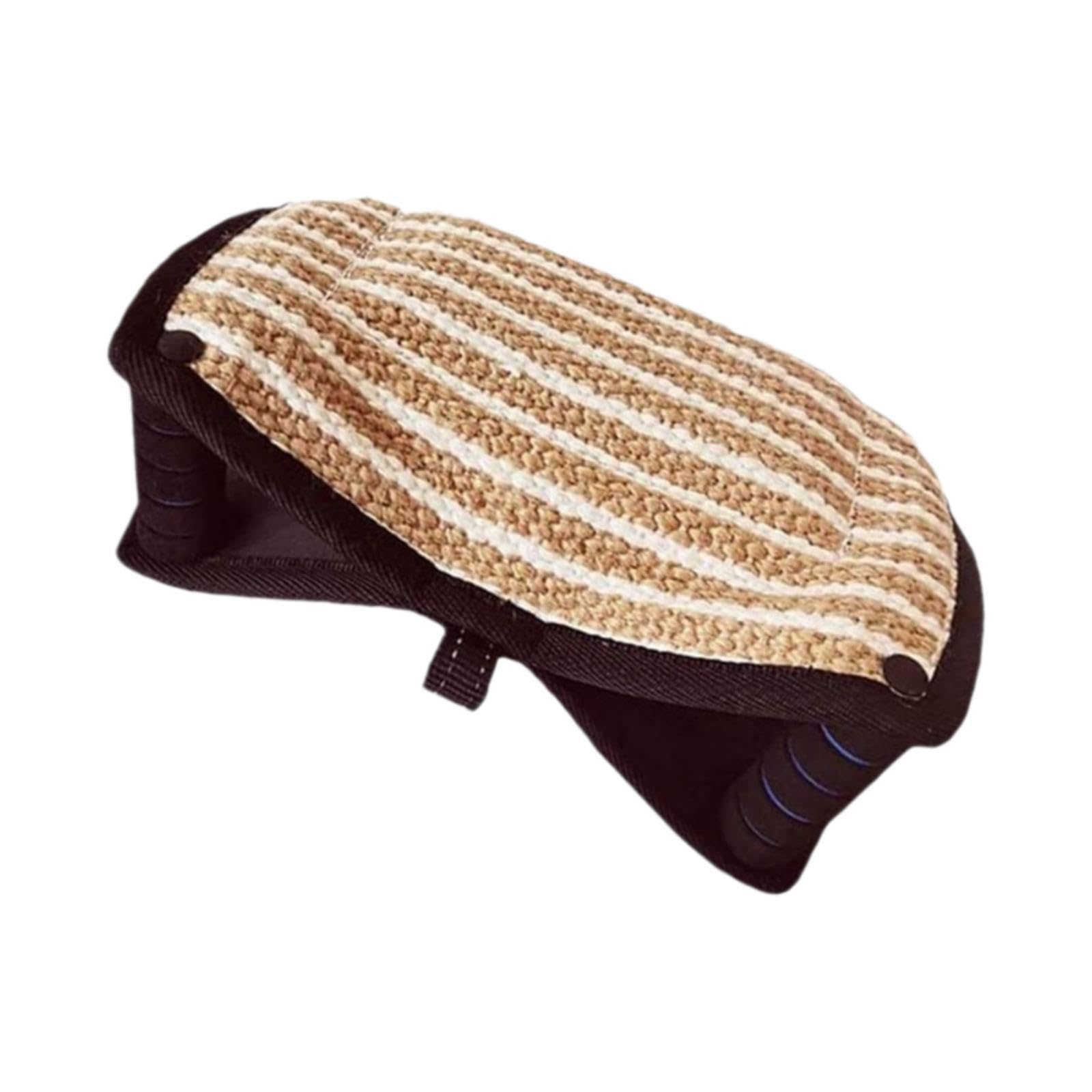 Almohada de para Perros para Entrenamiento Interactivo Almohadilla de Jute con Doble Asa Juguete Masticable Educativo Herramienta de Adiestram