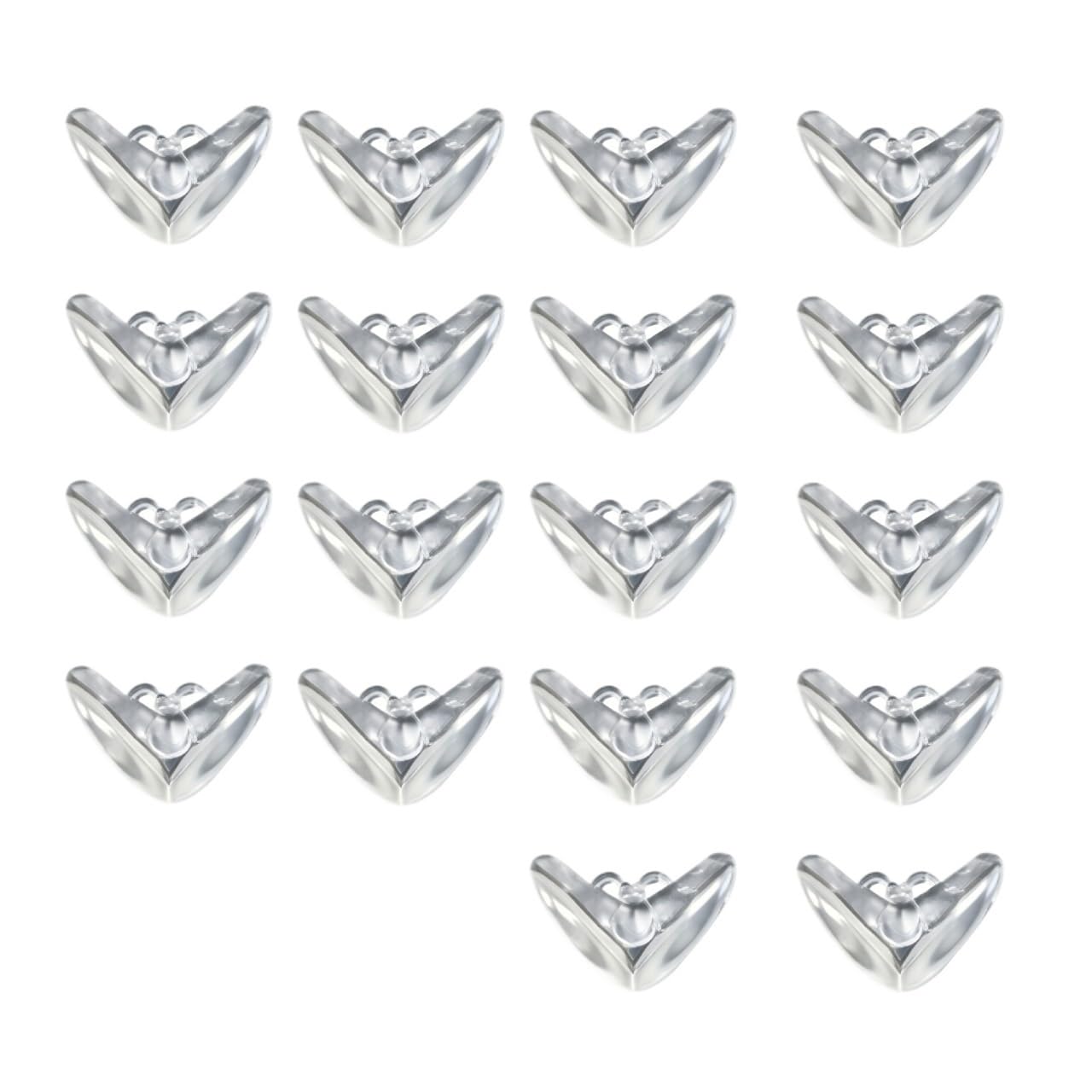 2/8/10pcs Butterfly Shape Self Adhesive Corner Guards Clear Eco PVC Baby Anti Collision Protectors Transparent Furniture Safety Bum(18pcs)