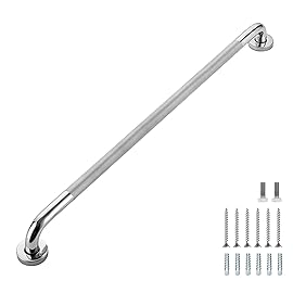 Grab Bars for Shower, 1 Pack 32-Inch Anti Slip Shower Handles for Elderly, Safety Shower Grab Bar, Stainless Steel Handicap Grab Bars for Bathroom (Polished Nickel 1 Diameter)