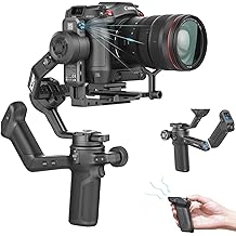 FeiyuTech SCORP 3 Gimbal Stabilizer for Camera, Built-in AI Tracking Sensor &amp; Detachable Remote Control, 3.5KG Payload Camera Stabilizer with Touch Screen, Vertical Shooting