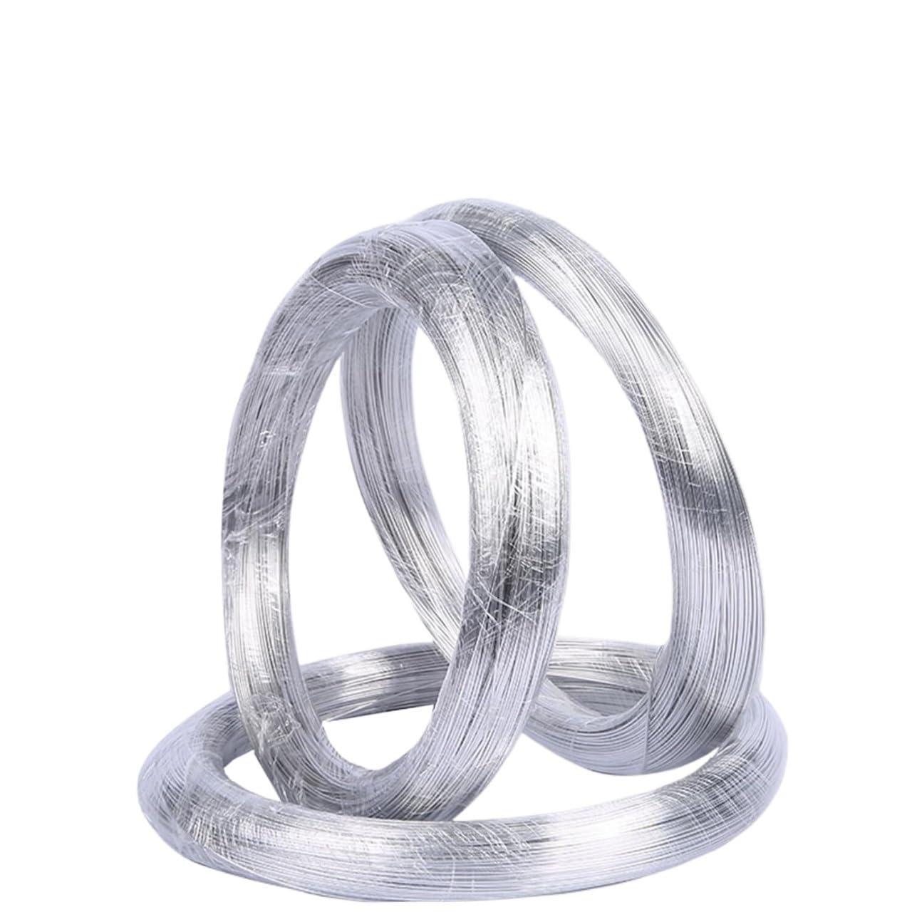 99,99% czysty drut aluminiowy 2 m, średnica 1,5-4 mm do rzemiosła i zastosowań przemysłowych, 1 szt.(2.5mm)