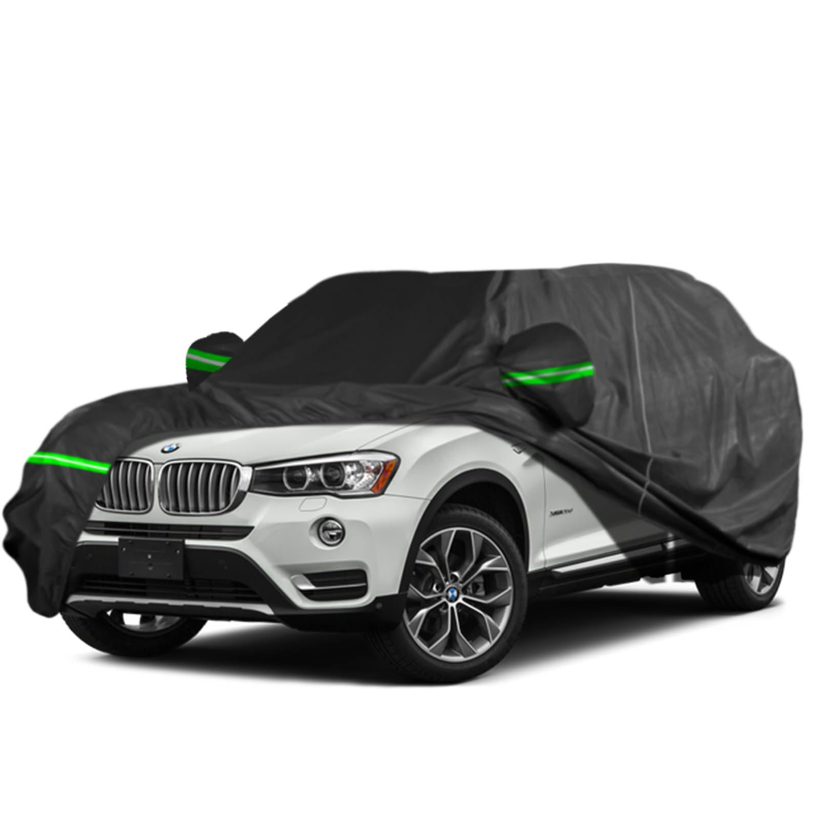 AROJAK Car Cover Waterproof Fit for BMW X3 (2003-2024), 210D Full Car Cover Waterproof All Weather Lightweight Resistant Outdoor Car Covers with