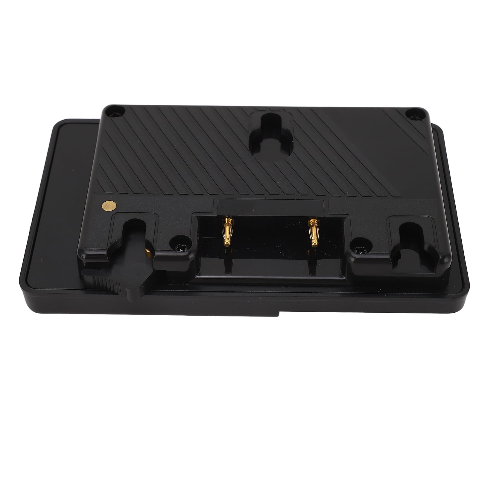 Asixxsix Placa de Batería de Montaje Dorado, Convierte Montaje Dorado en en V Placa de Batería de en V Convertidora de Adaptador de con Salida de Grifo D de 16,8 para Videocámaras Luces de Cámara