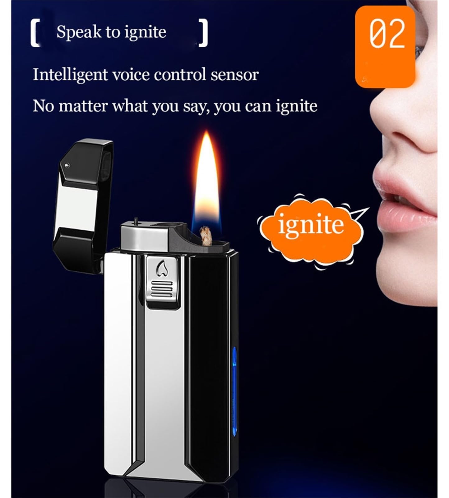 Encendedor de doble llama: butano y queroseno recargable, llama de chorro/suave, tanque de combustible visible, diseño de metal duradero, perfecto para el uso diario