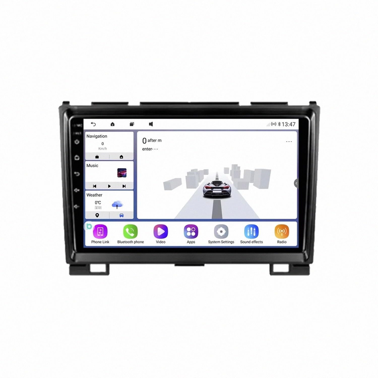 Radio Coche 2 DIN Carplay inalámbrico y Android Auto de 32GB 8