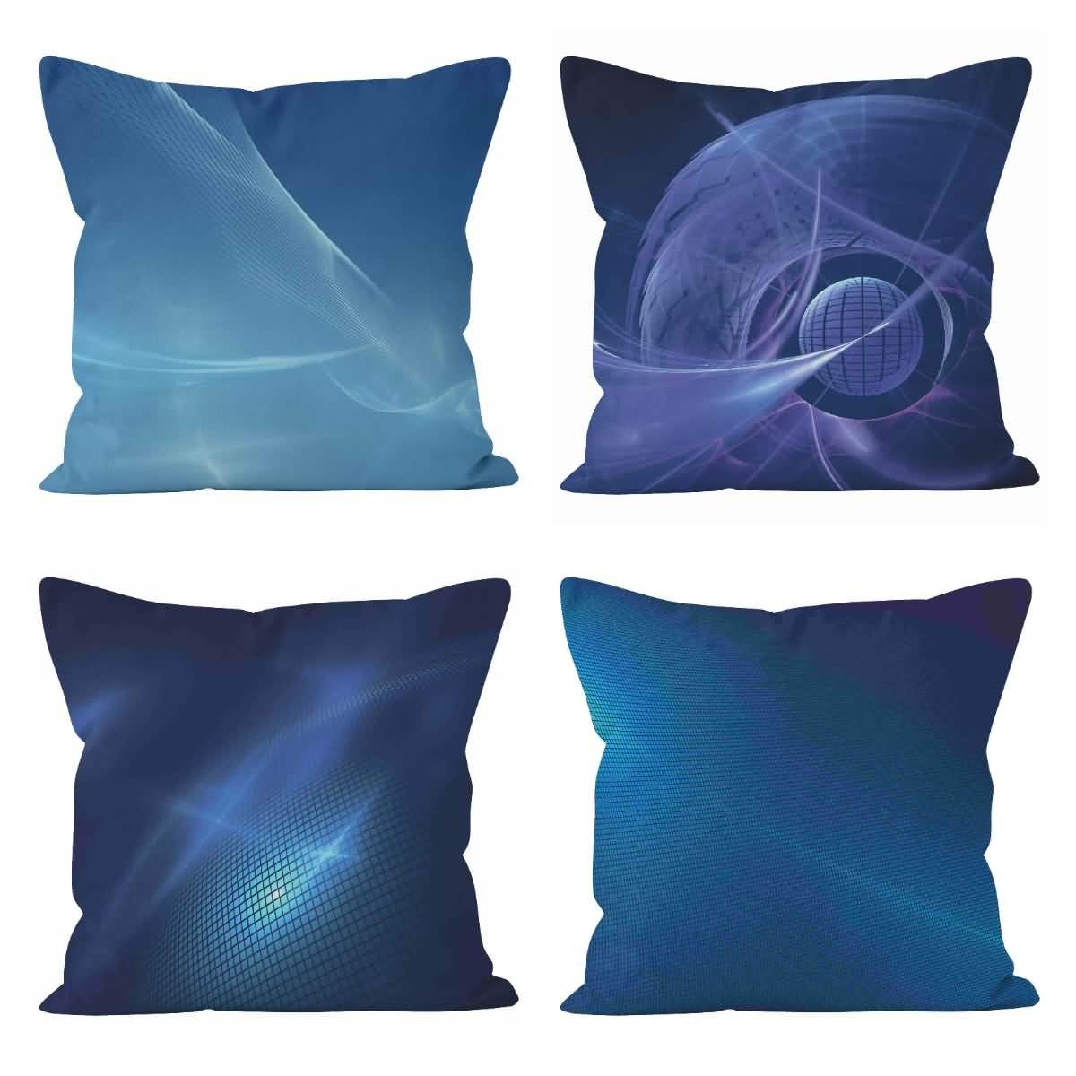 Housse coussin lin CEVAN pour rénover un canapé usé avec des taies géométriques 50x50