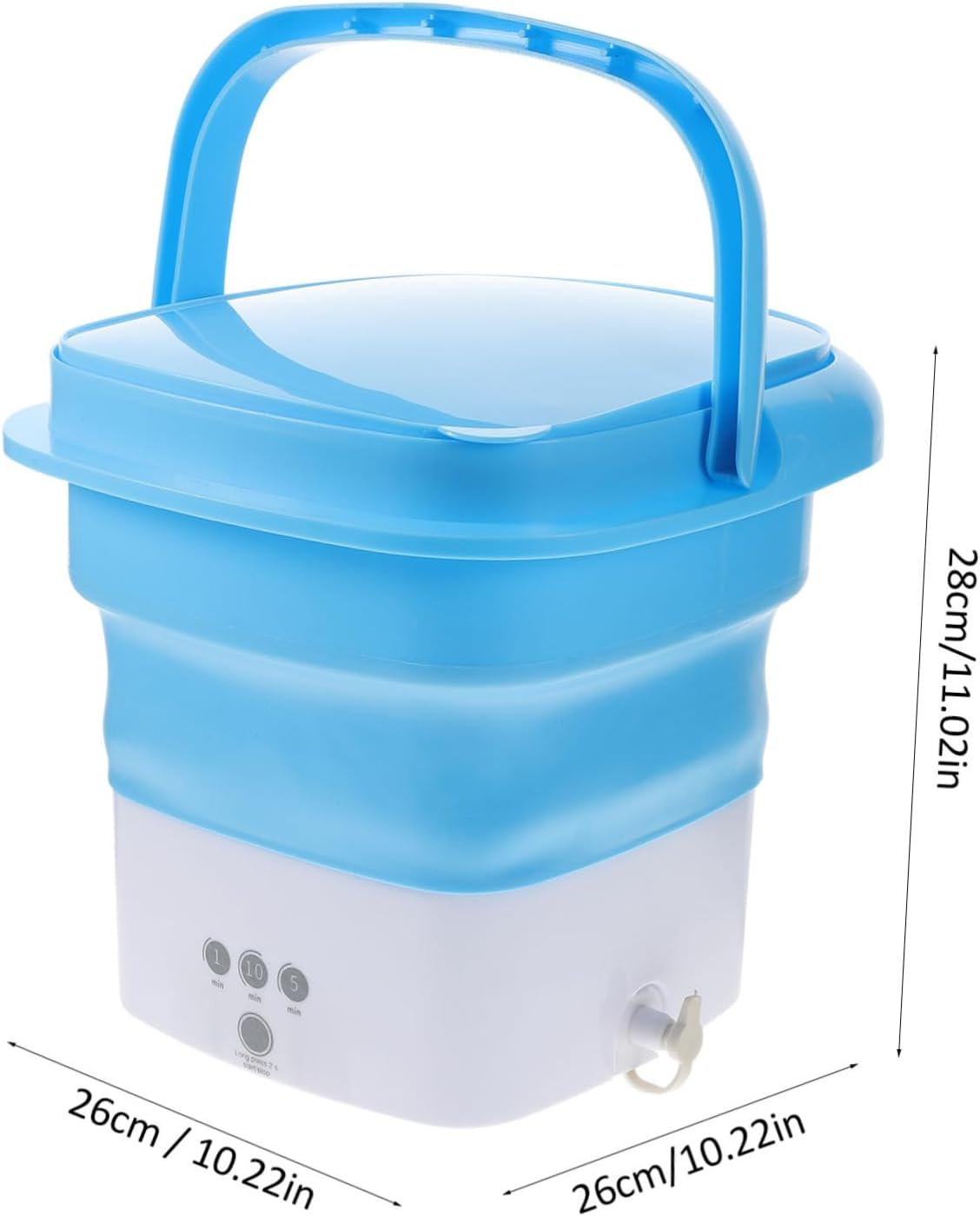 Mini Washer for Apartment Portable Washing Machine Folding Laundry for Travel Save Energy