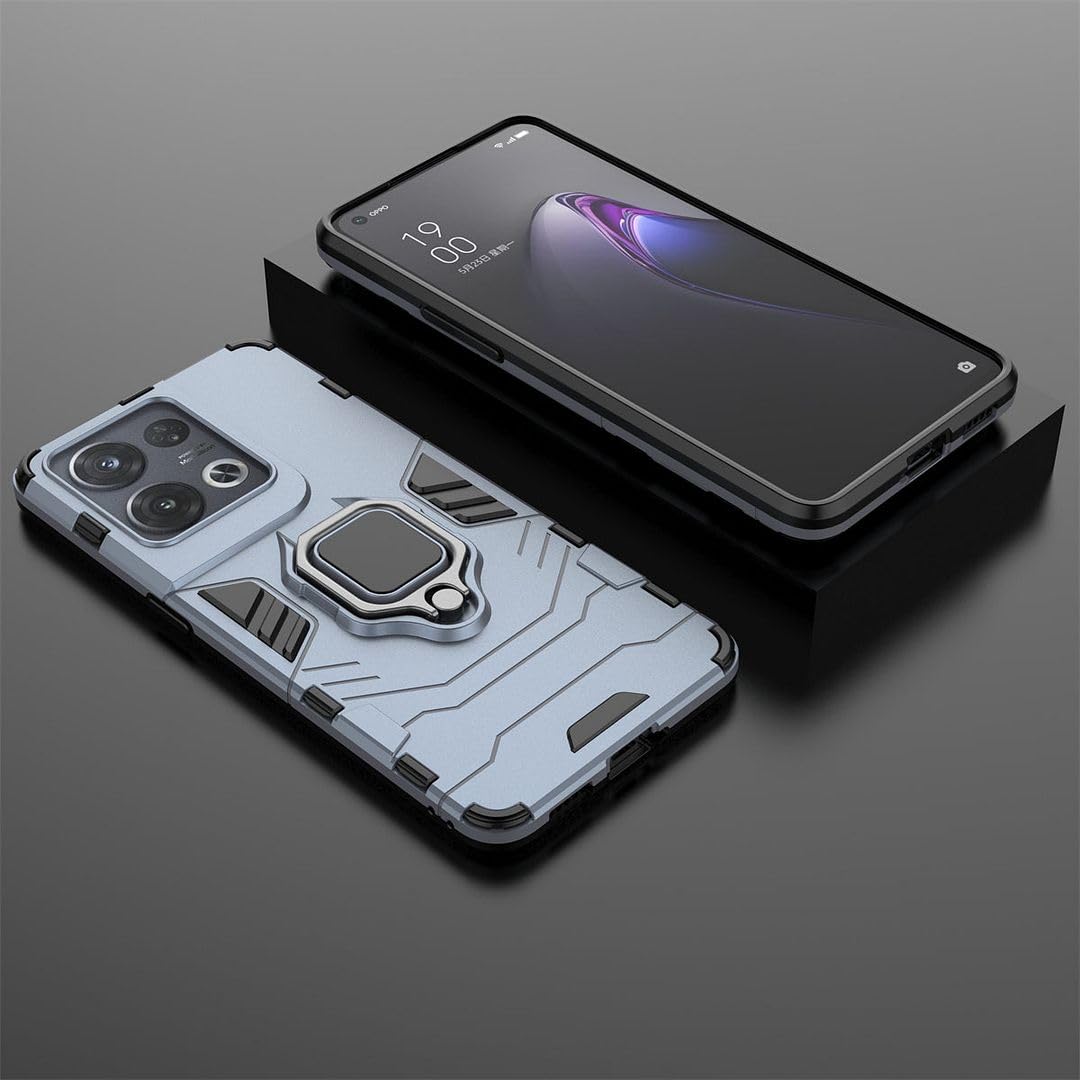 SATURCASE Custodia per OPPO Reno 2Z 2F, supporto ad anello ibrido 2 in