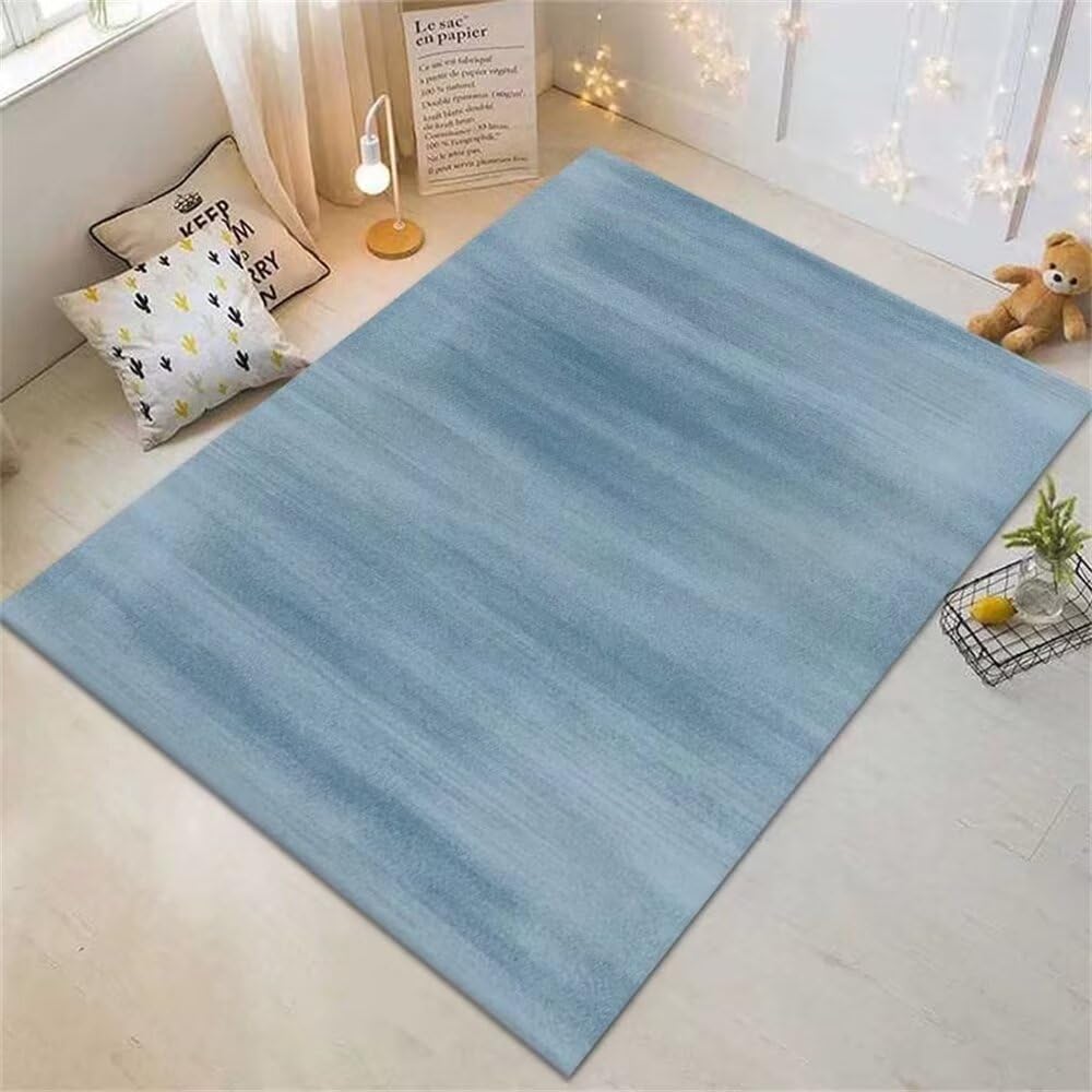 Tapis enfant garçon bleu rectangle 160x230 cm hypoallergénique