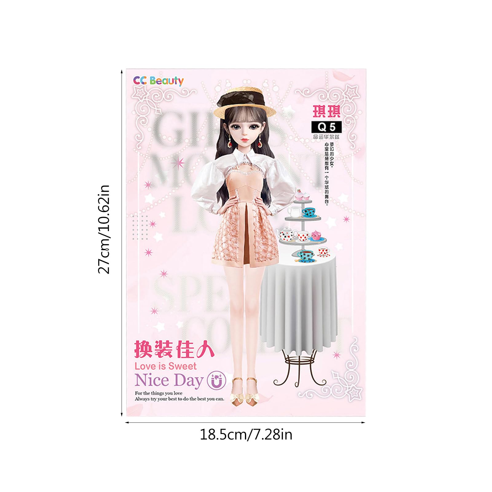 Geteawily Magnétique Pour Bébé | Poupée En Papier Pour Habillage De Princesse Poupee Magnetique Pour Filles Magnetique En Amz B0cm