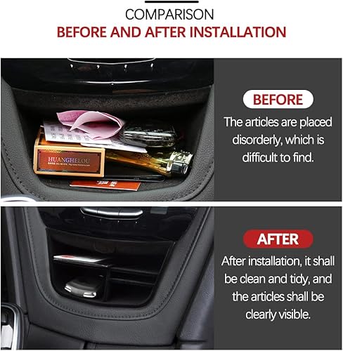 Miniatura 2 de yboueo Para Cadillac XT5 XT6 accesorios Caja de almacenamiento de consola central compatible con 2023 2022 2021 2020 2019 2018 2017 20162023-2020