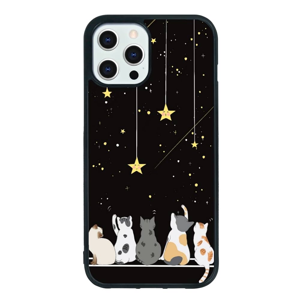 Amazon.com: Black Cute Cat Phone Case iPhone 12 Pro Max