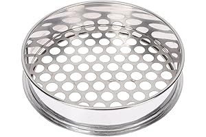 Round Hole Sieve Stainless Steel Garden Sifter for Kitchen & Garden