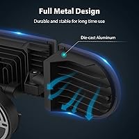 Vista 6 de iMaihom Luz con sensor de movimiento de 100 W al aire libre, 9000LM 6500K LED reflectores de seguridad, 3 cabezales ajustables, luz de detección
