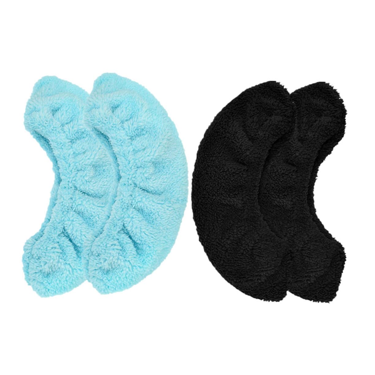 POPETPOP Protège-Lames de Patins Noirs, 2 Paires, Taille M, Polyester
