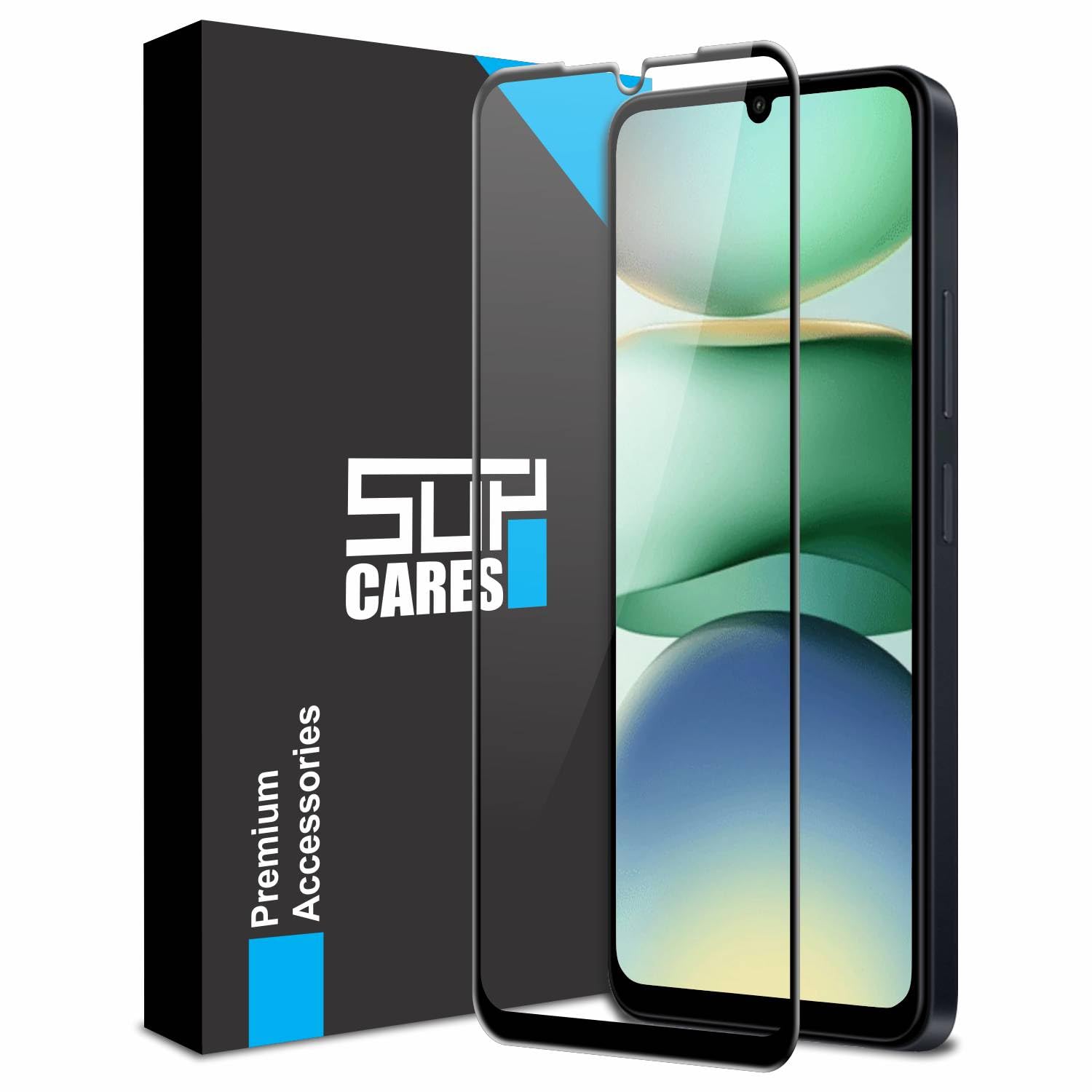 SupCares Tempered Glass for Redmi A5, Redmi A4, 14C, Poco C75 and Poco C71 (6.88 Inch) With Installation Kit | Military-Grade Gorilla Screen Protector | Edge to Edge Coverage | Black