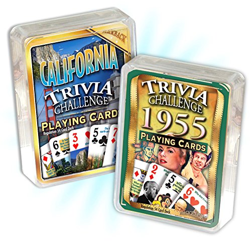 Flickback Media 1955 Trivia Baraja y California Trivia Combo