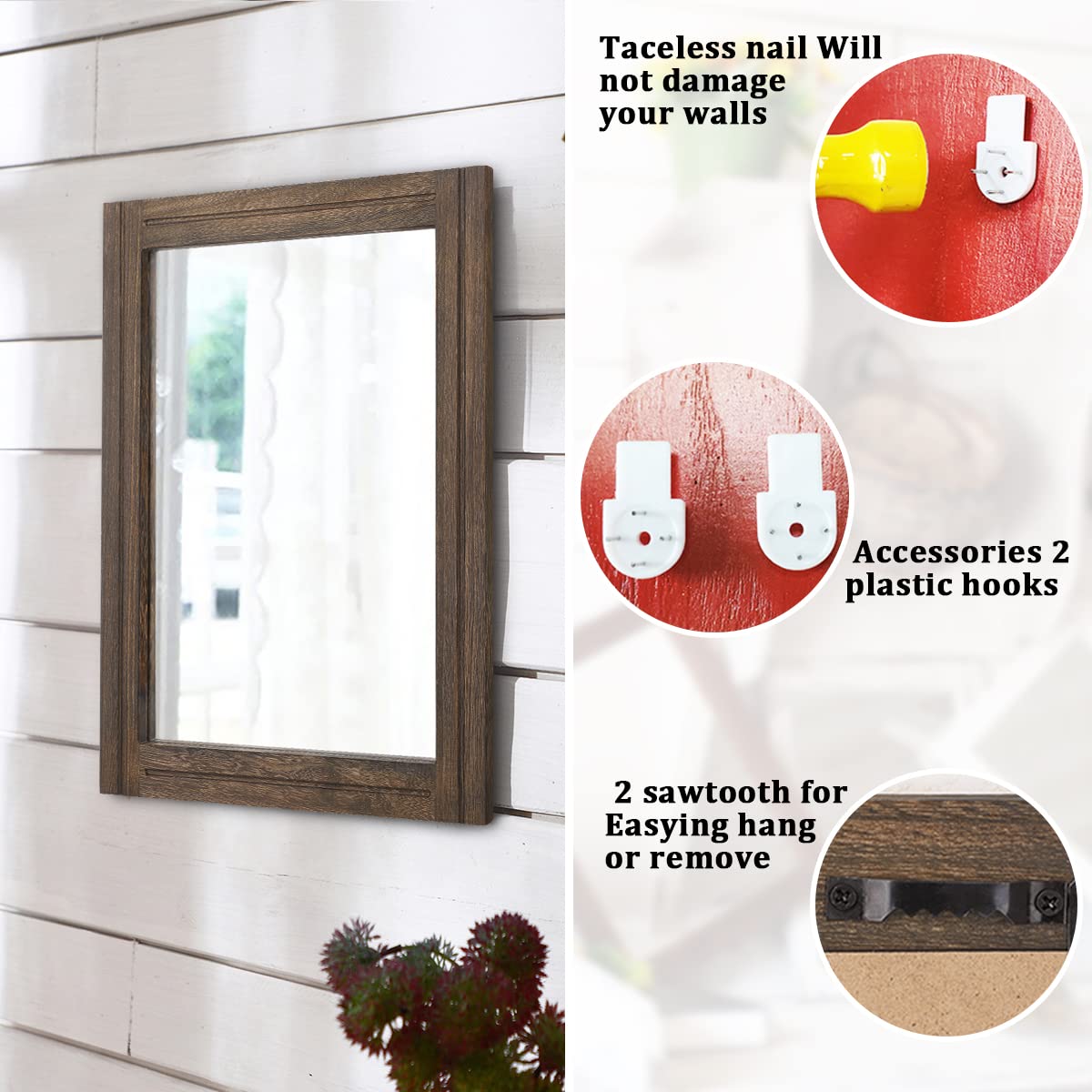 【新品未使用】WALL MIRROR RO-011〈OAK〉SAC WORKS WALL MIRROR[RO-011] | 北欧家具・オーダー家具なら【SAC WORKS】