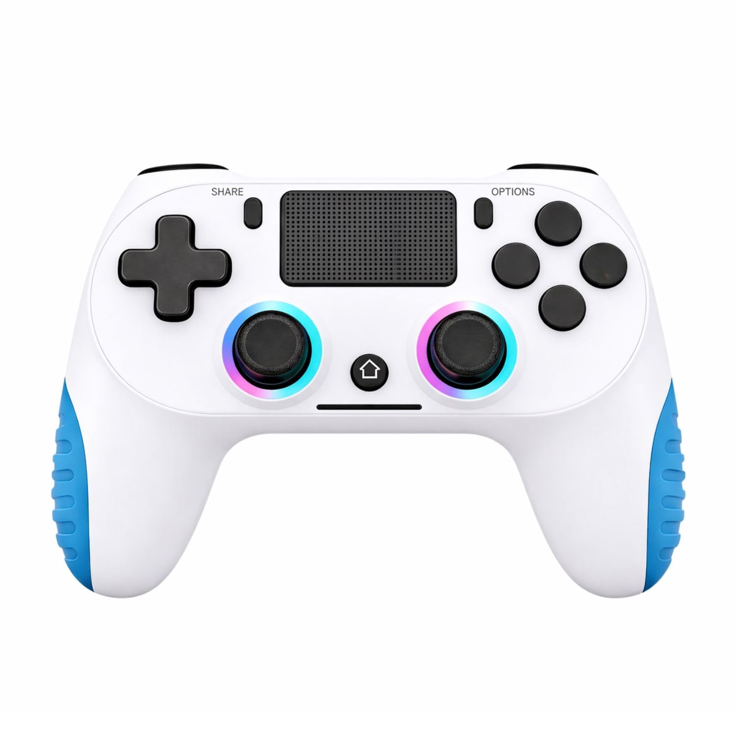 Wireless Controller per PS4 con Vibrazione USB-C Sei-Assi Sensore Giroscopio RGB Jack Audio Pannello Touch per PS4/Slim/Pro/PC