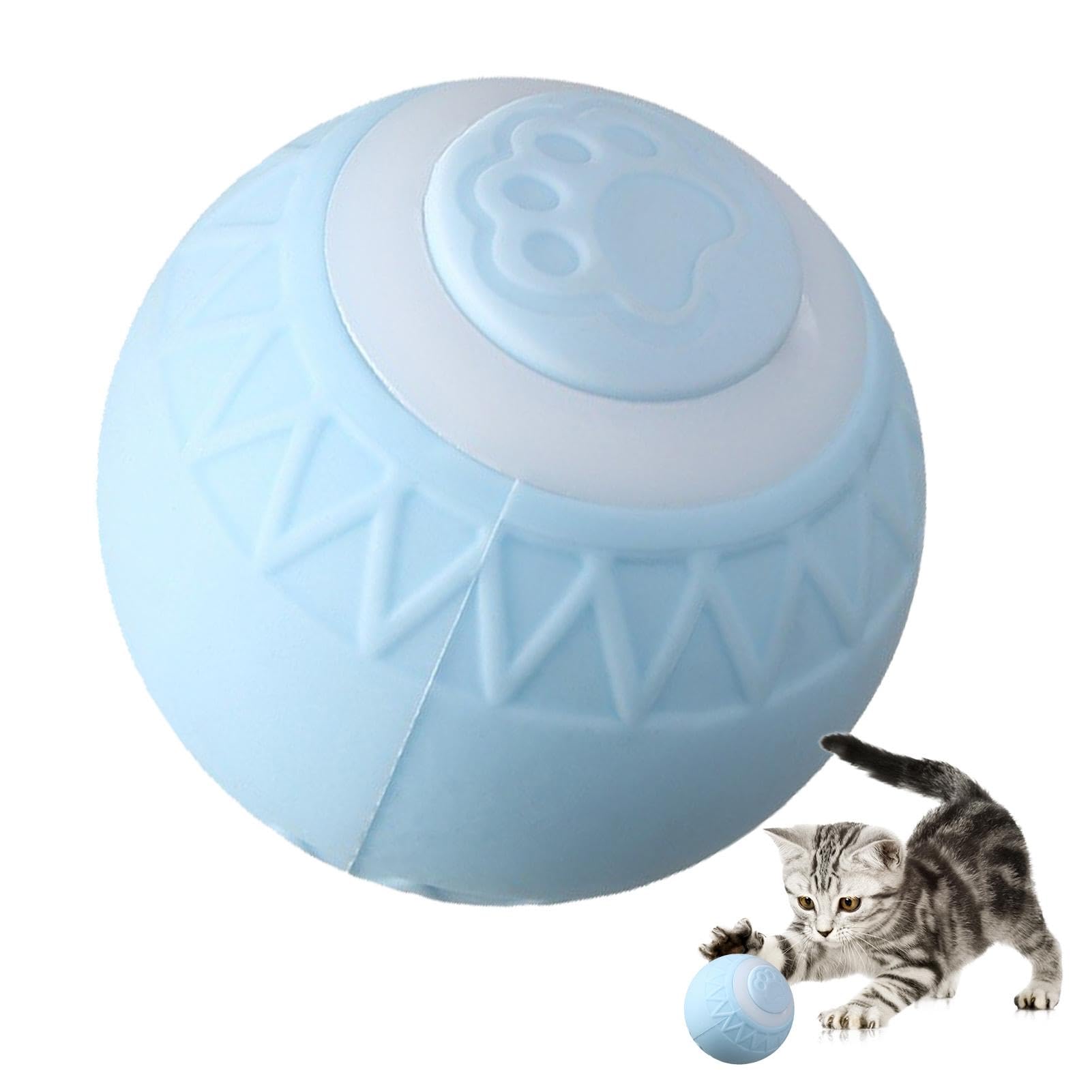 Moving Cat Ball Toy, Auto Rolling Ball Cat Toy, Automatic Electric Cat Ball For Home, Furniture Protection, Travel Companion