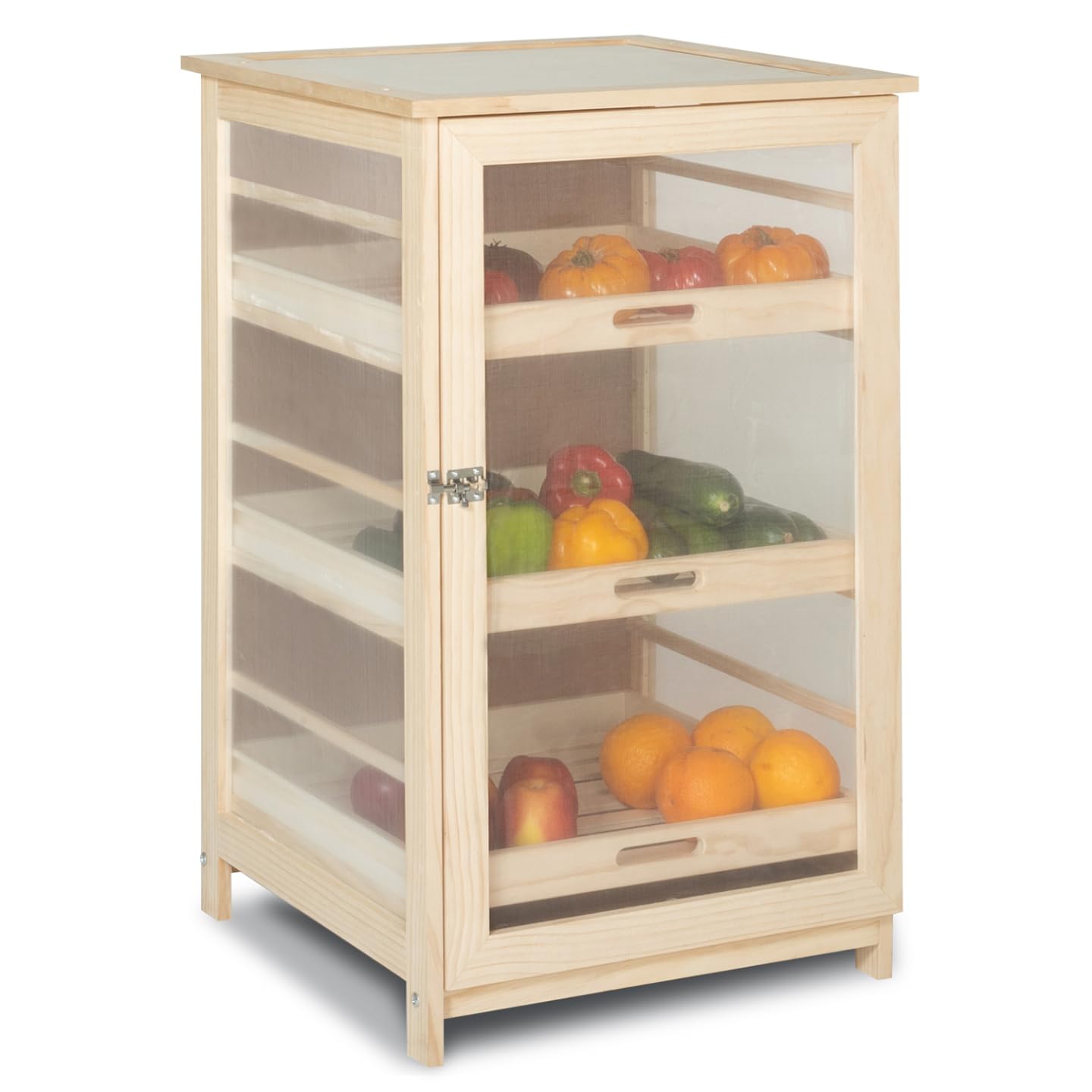 IDMarket - Légumier fruitier en bois VEGGE avec 3 tiroirs amovibles