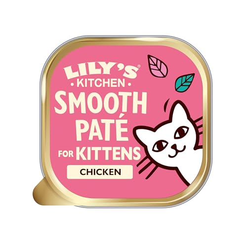 Lily's Kitchen Pâté lisse pour chaton, Poulet + bœuf (19 x 85 g)
