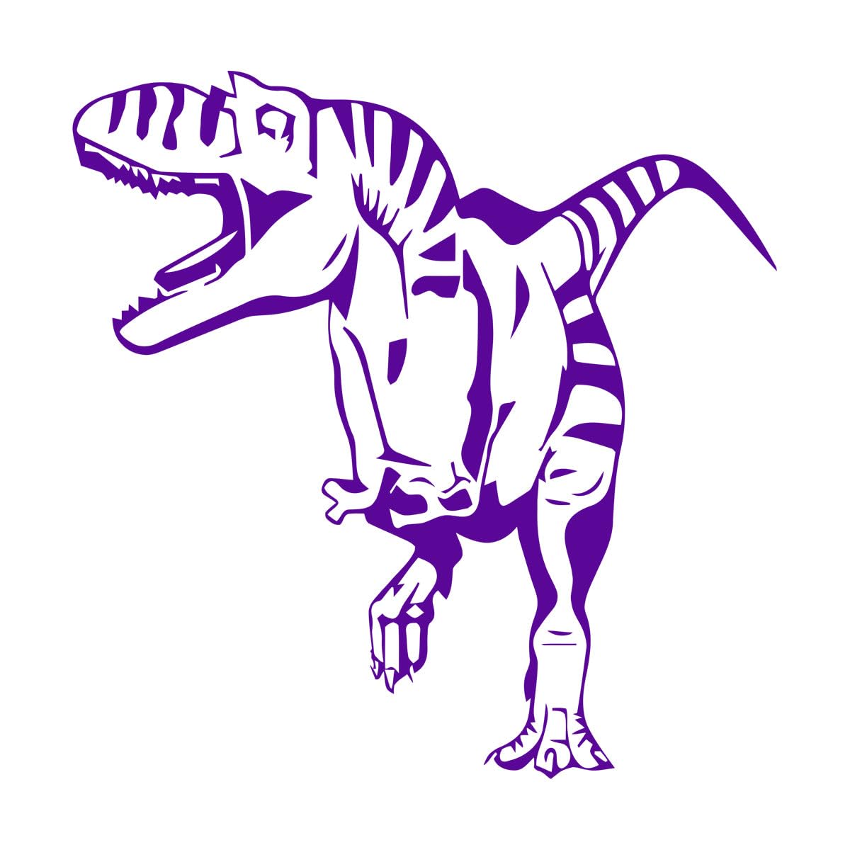 Tyrannosaurus Wall Stickers Cartoon Dinosaur Kids Bedroom Art Vinyl Wall Decal Boys Room Decoration Accessories Large - 48x48cm