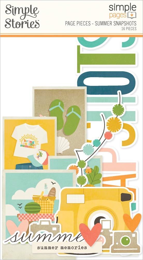 Summer Snapshots Simple Stories kit scrapbooking pour vacances d'été