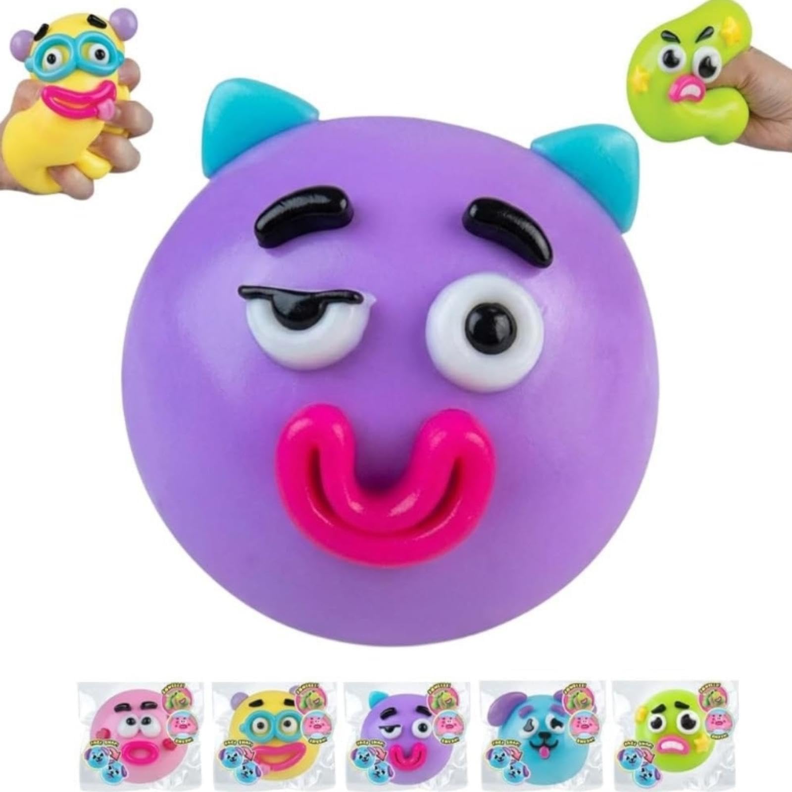 NEW Smushers Squishy-Curiosities Smushers Dog Face Swap Squishy,Soft Slow Rising Stress Relief for Stress & Anxiety Relief, Cute Dog Face Sensory Fidget for Adults Anxiety Relief