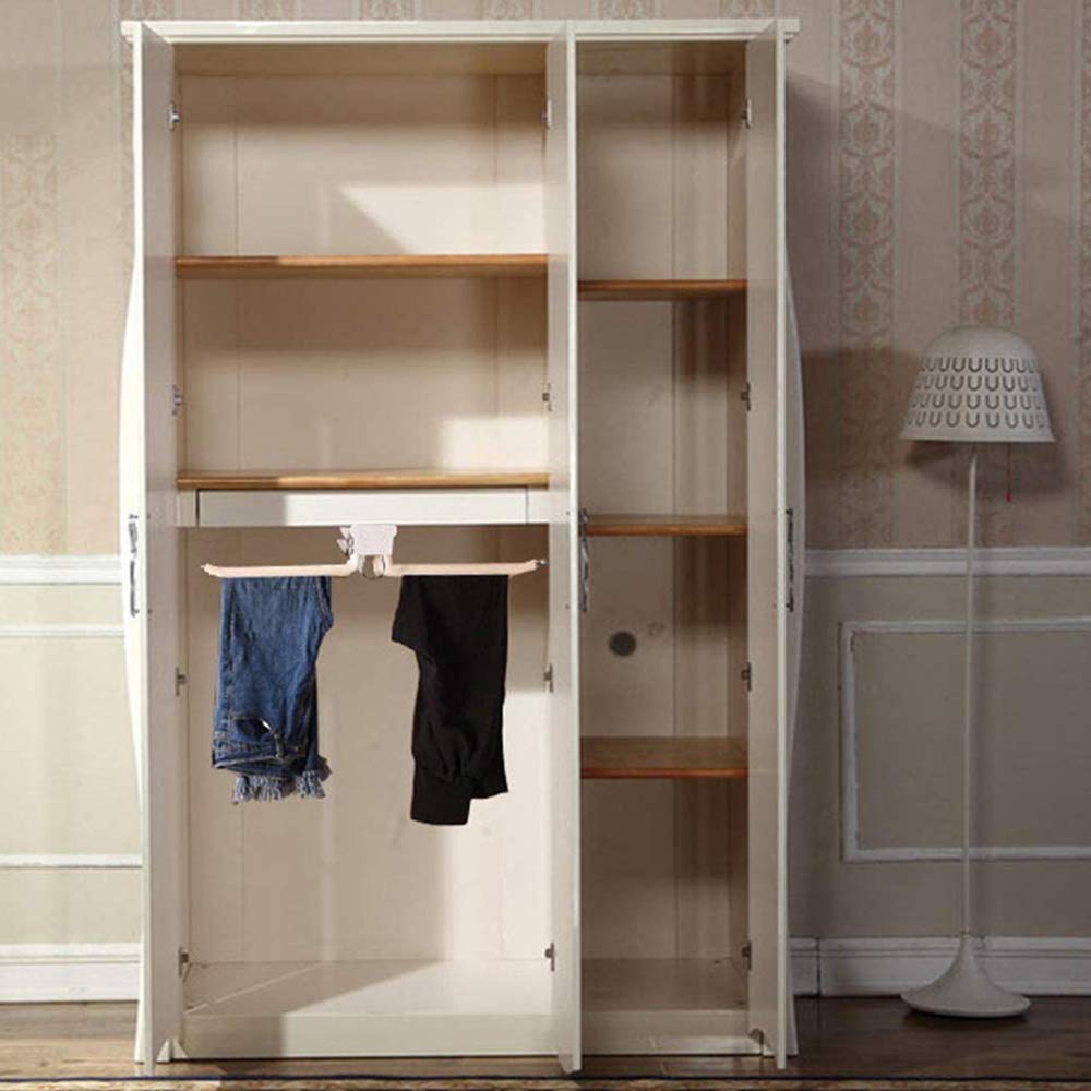 MANG Ausziehbare Hosenbügel Hängestange Hosenhalter Kleiderschrank Kleiderbügel Für Jeans/Hosen/Krawatten Organizer Rack Platzsparend