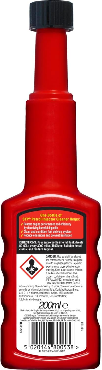 STP Petrol Injector Cleaner (200 Ml), GST53200EN