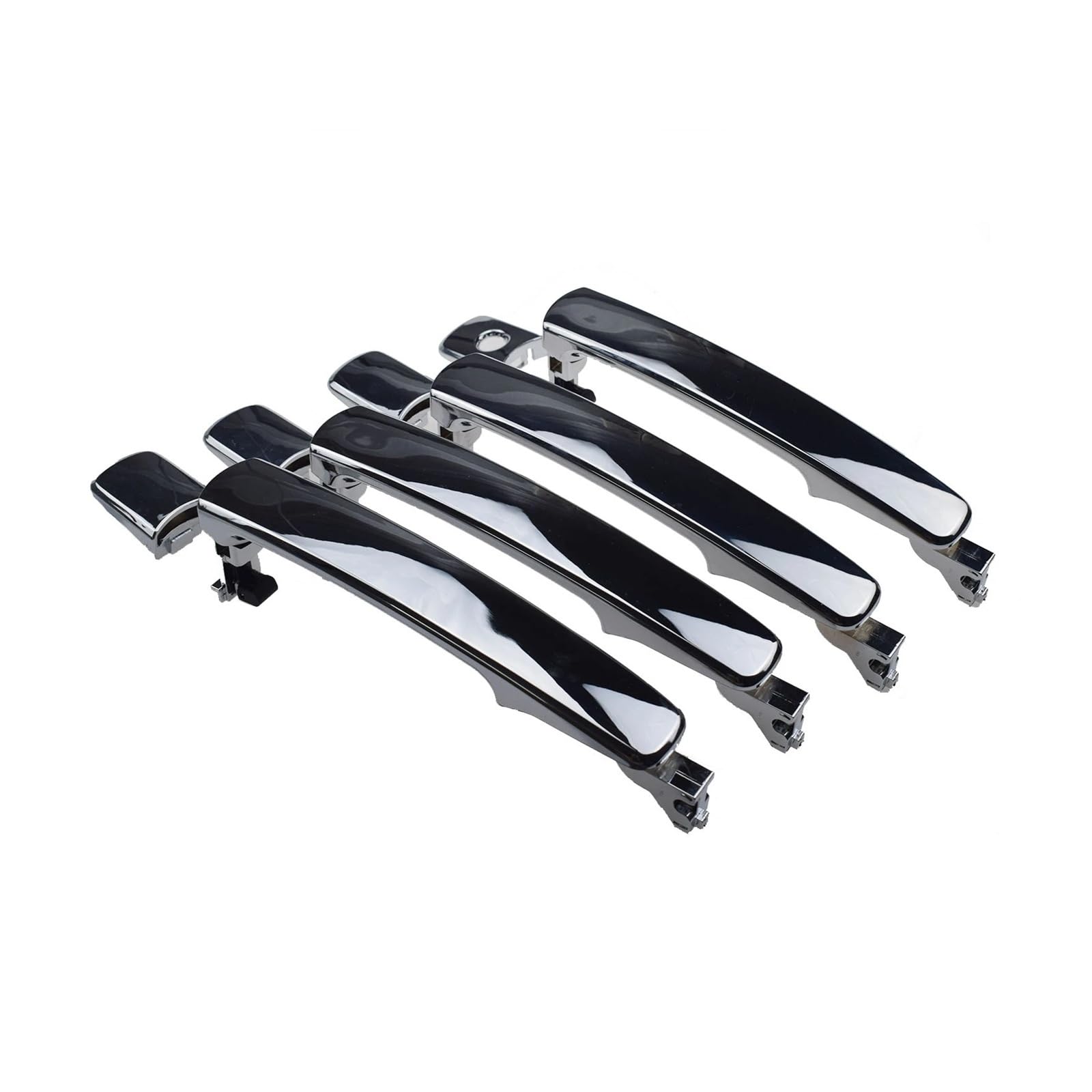 BYSKJZ Car Outer Door Handle Replacement for Infiniti for FX35 for Murano for Rogue Front Rear Outer Chrome Door Handle 80640-CA012 82646-CA000 80640CA012 80645-CA000(A Set 4Pcs)