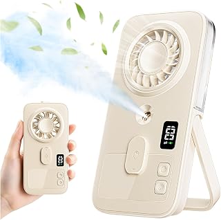 Hand Ventilator mit Wasserkühlung, Tragbarer Handventilator mit Sprühnebel