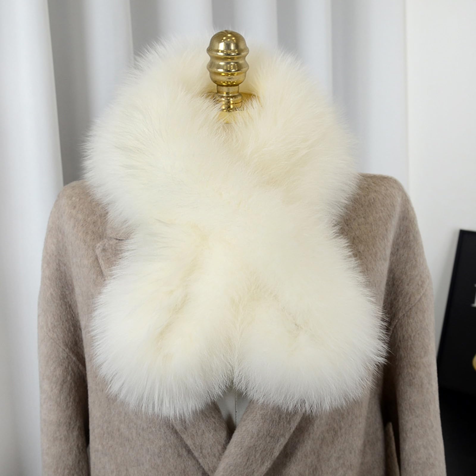 Winter-Plüsch-Schal mit Crossover-Design, Mehrzweck-Halswärmer und Kragendekoration, 10 Farboptionen, Winter-Halstuch