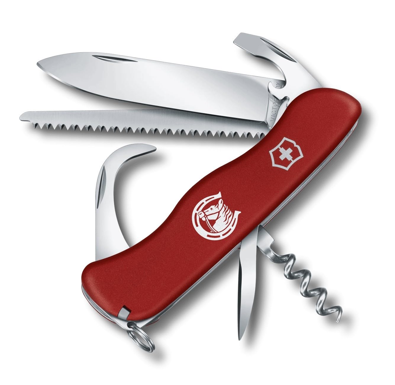 Victorinox Schweizer Taschenmesser Equestrian Multitool, 12 Funktionen, Rot