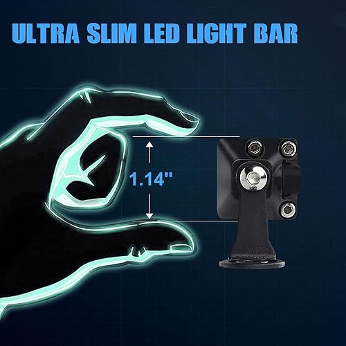 Miniatura 7 de Sanman - Barra de luz LED amarilla de 30 pulgadas, ultra delgada, barra de luz todoterreno para conducción de SUV, UTV, ATV, camiones, 1 unidad