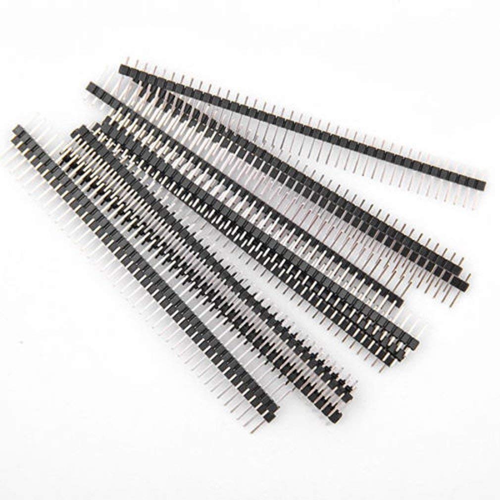 HiLetgo 20pcs 40P 2.54mm Pitch Single Row Pin Header Strip 40Pin 2.54mm Pitch