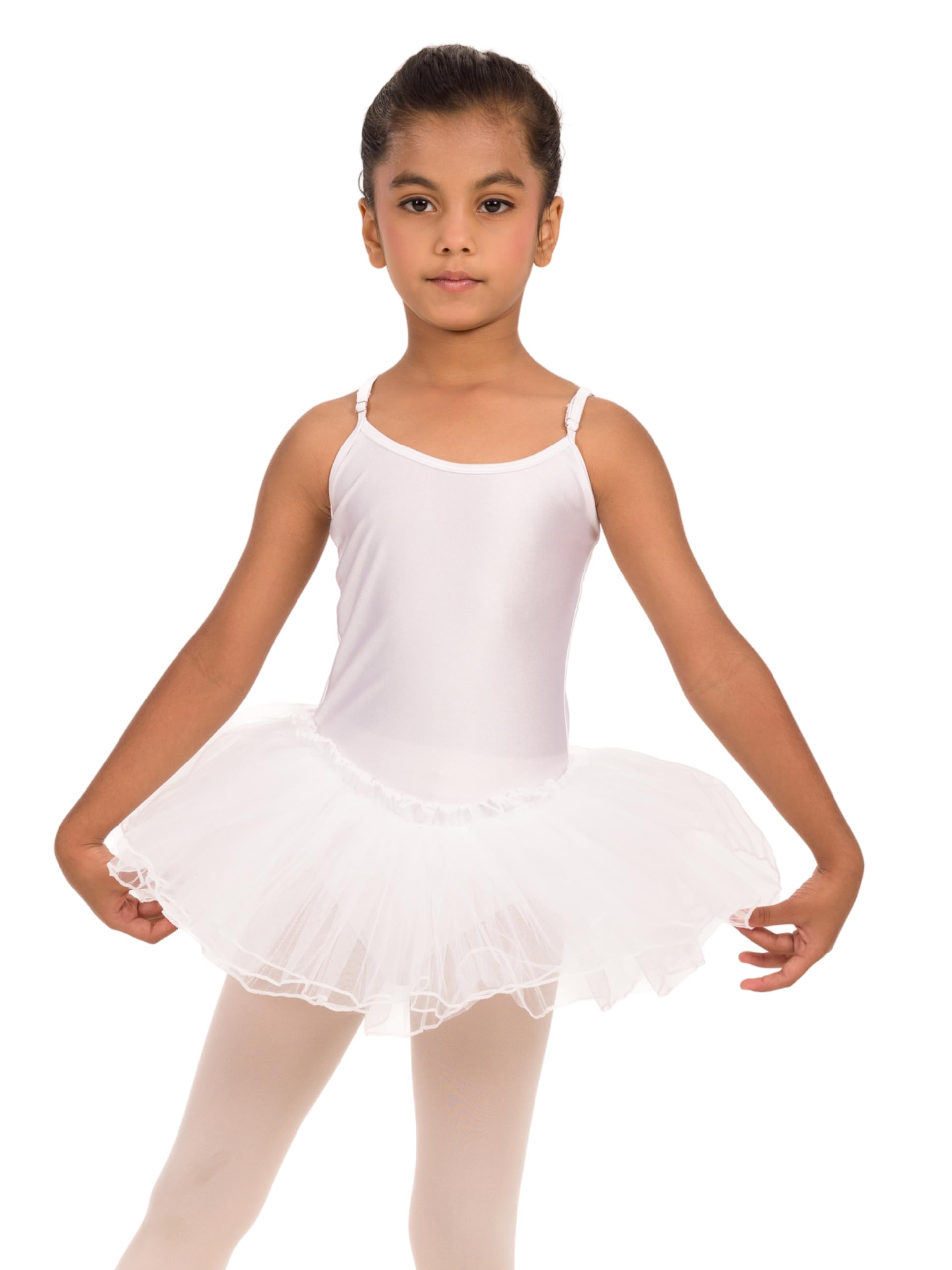 KAANYA Girls Camisole Stiff Tutu Leotard Dress - Ideal for Ballet, Dance, Performance, Stage wear, Party, Dress up Ages (3-12)-image-16