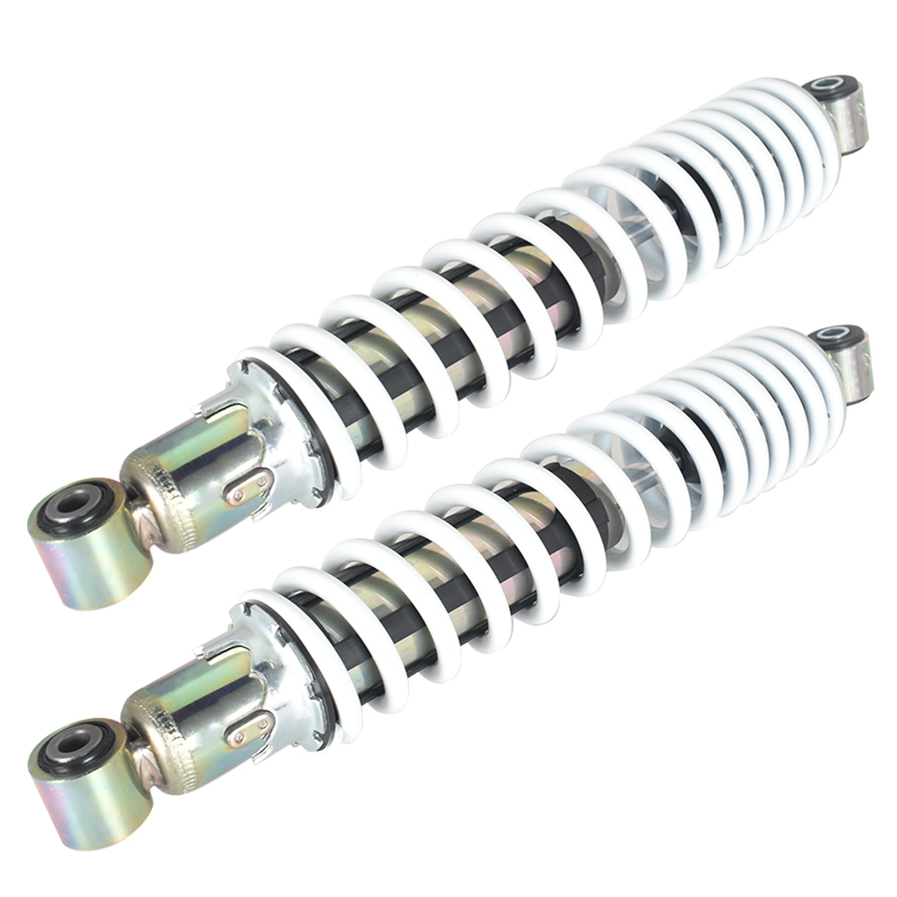 GXYWADY 2 Pcs Front Left Right Shocks Absorber Spring White Replacement for 1987-2006 Yamaha Banshee 350 YFZ350 14.5Inch 3GG-23350-20-36