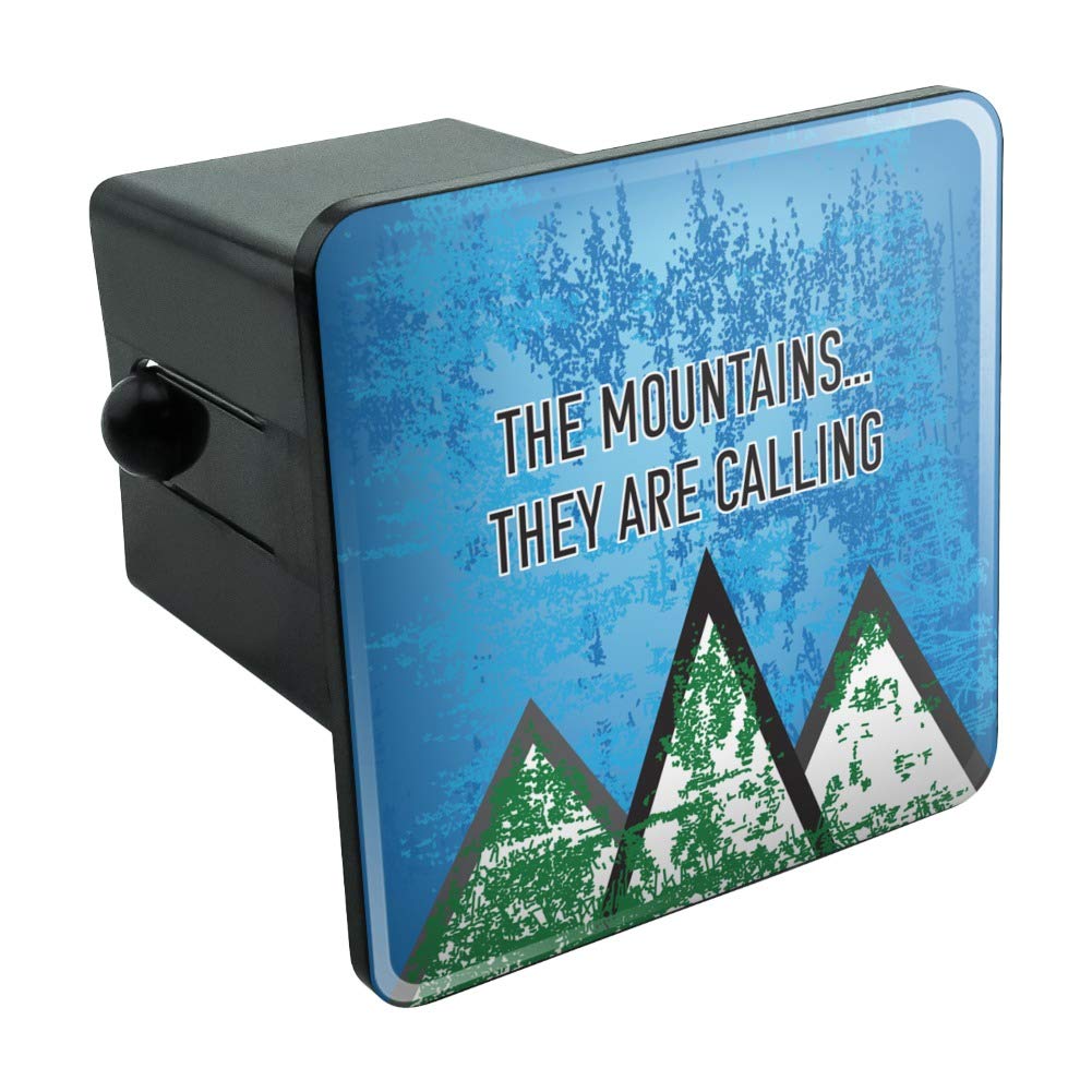 GRAPHICS & MORE The Mountains They are Calling Hiking Nature Tow Trailer Hitch Cover Plug Insert 2