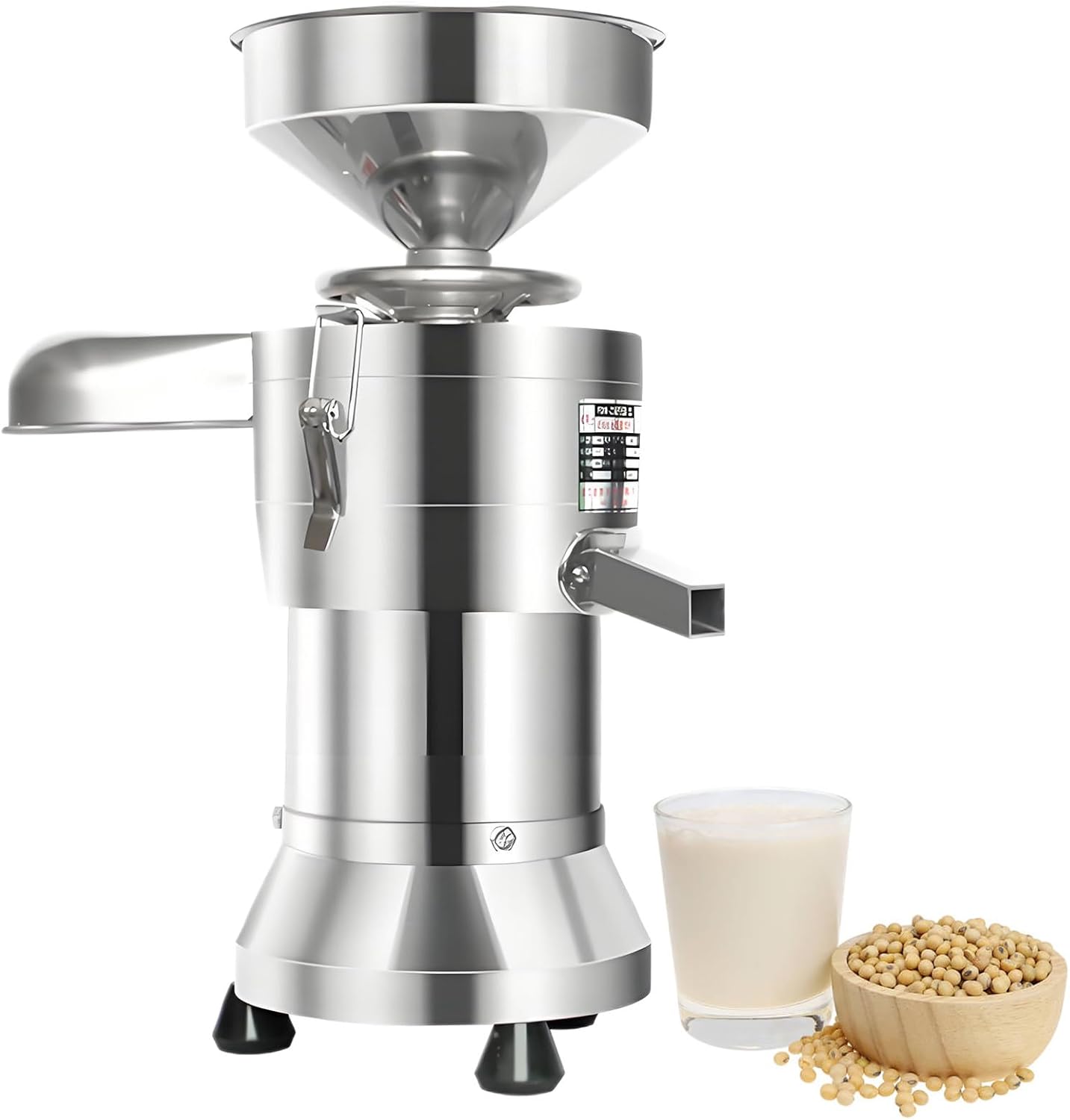 Automatic Soybean Milk Maker & Electric Grain Mill Grinder, Slag Separation for Soy Milk & Tofu, Commercial Quality, Easy to Use, Fast & Efficient, Healthy Plant-Based Milk Machine