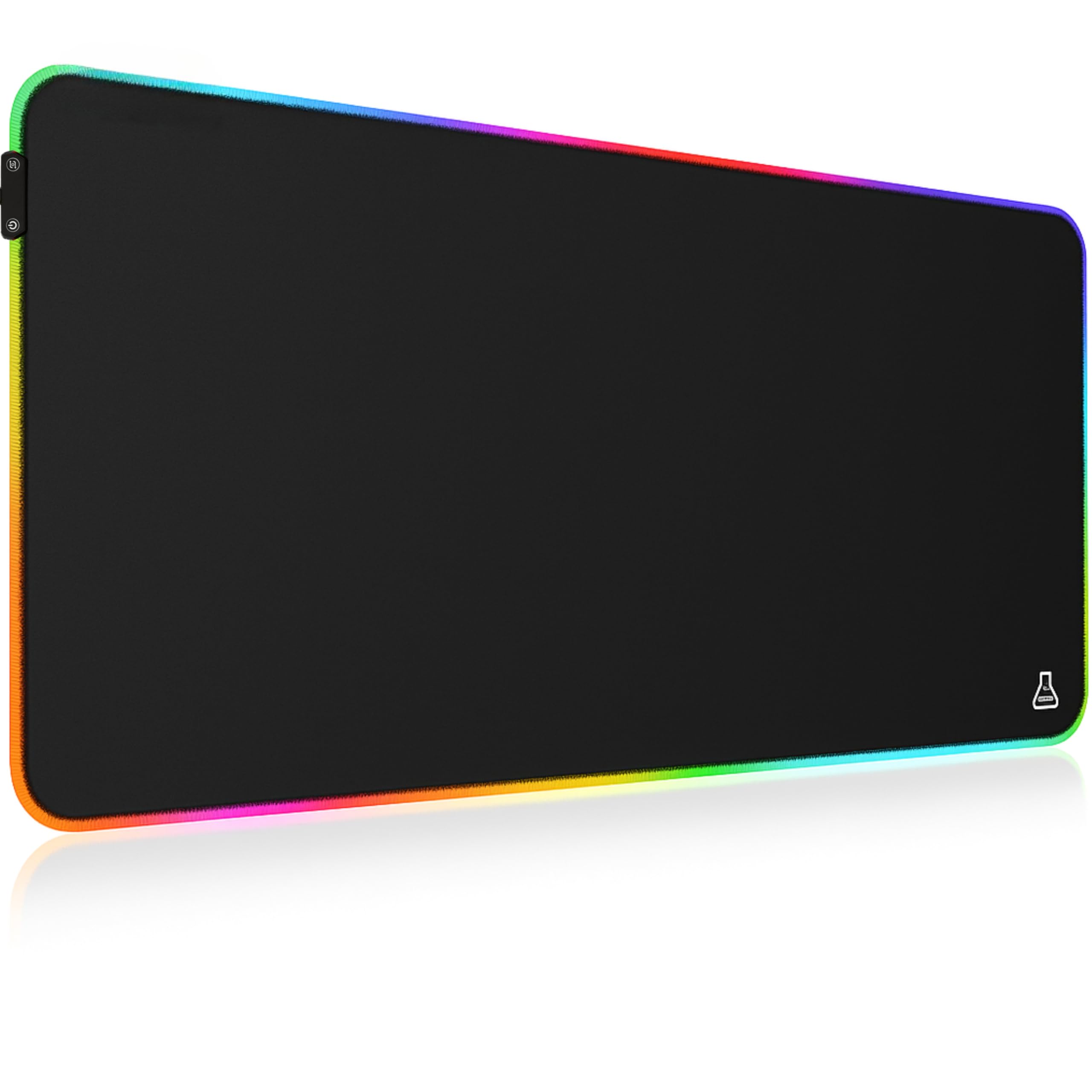 The G-​Lab Pad Rubidium - Tapis de Souris Gaming RGB XXL - Rétroéclairage LED 14 Modes - Surface Haute Précision - Hydrorésistant - Base Antidérapante - 800x300x4mm – Idéal pour PC, PS4, PS5, Xbox