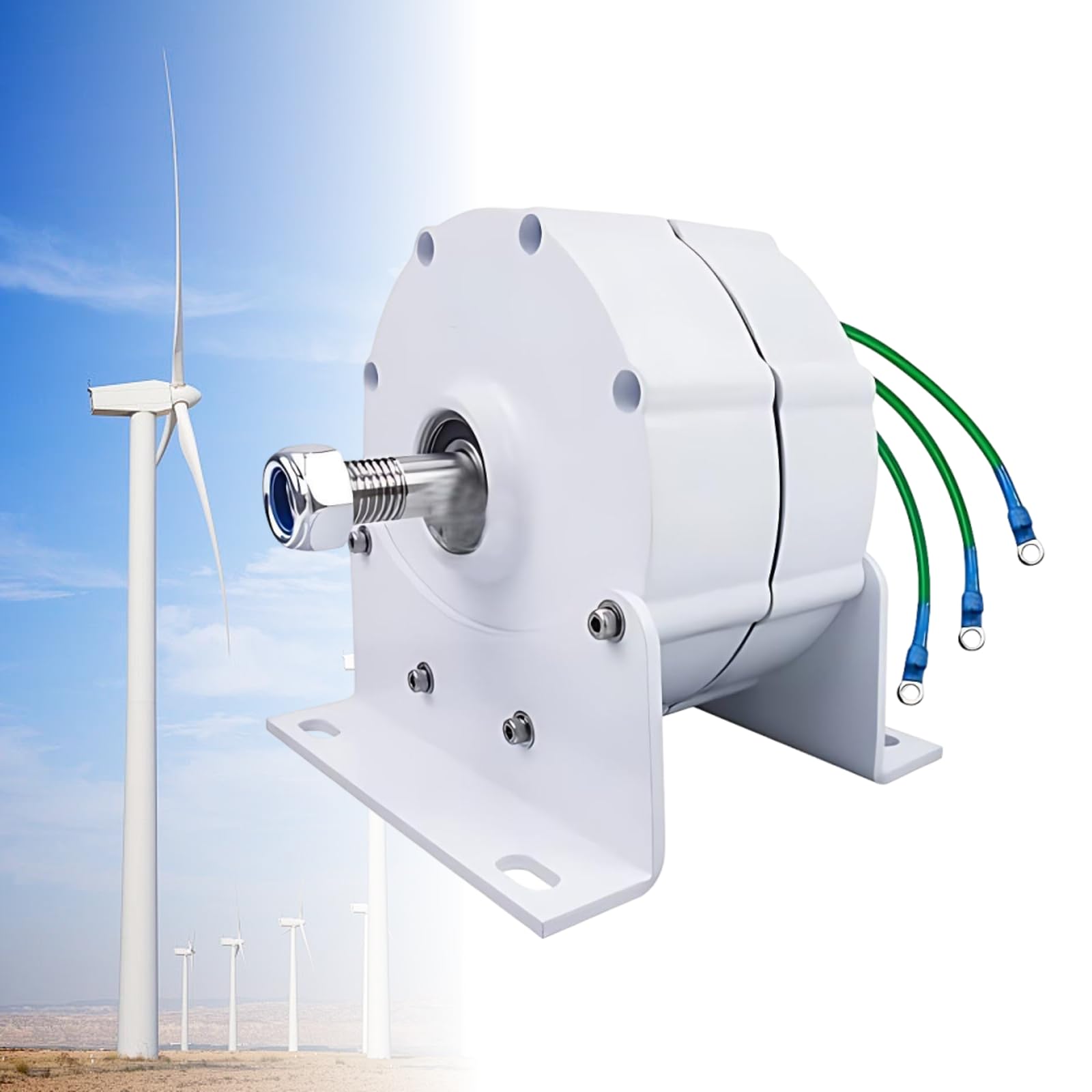 Alternatore a Magneti Permanenti Senza Ingranaggi 1000 W 12V