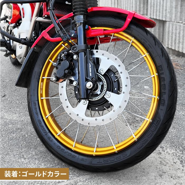 CT125　ハンターカブ　モトライン　チューブレスホイール　タイヤセット モトライン チューブレス ホイール J17 x 1.60 フロント リア